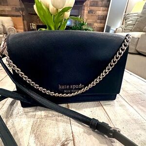 🌺🌹Kate Spade ♠️ Black Vinyl Crossbody🌺🌹